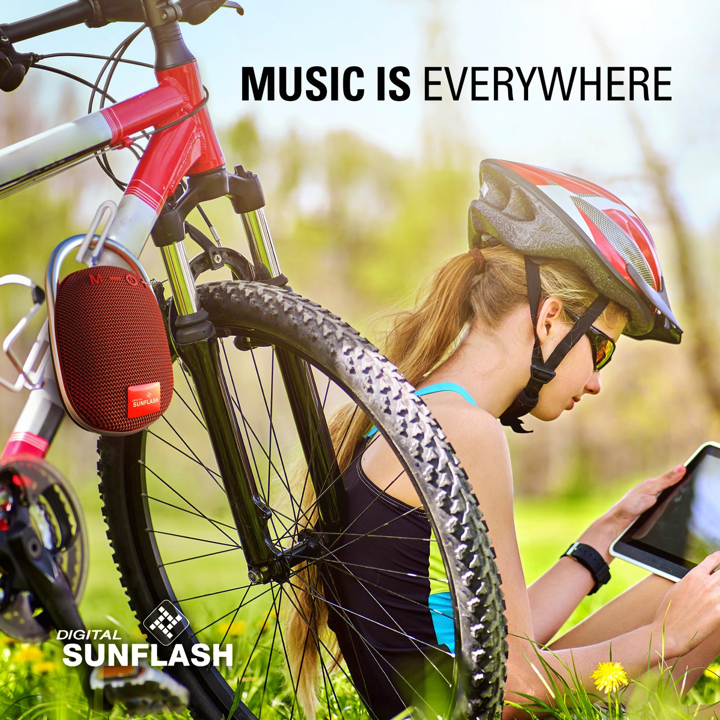DIGITAL SUNFLASH SF-1 Rechargeable Portable Bluetooth Speaker Wireless Stereo Bass USB/TF/TWS/Radio Multi Color LED