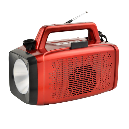 DIGITAL SUNFLASH Z-100 Portable Solar Bluetooth FM Radio Speaker MP3 Player Rechargeable Battery